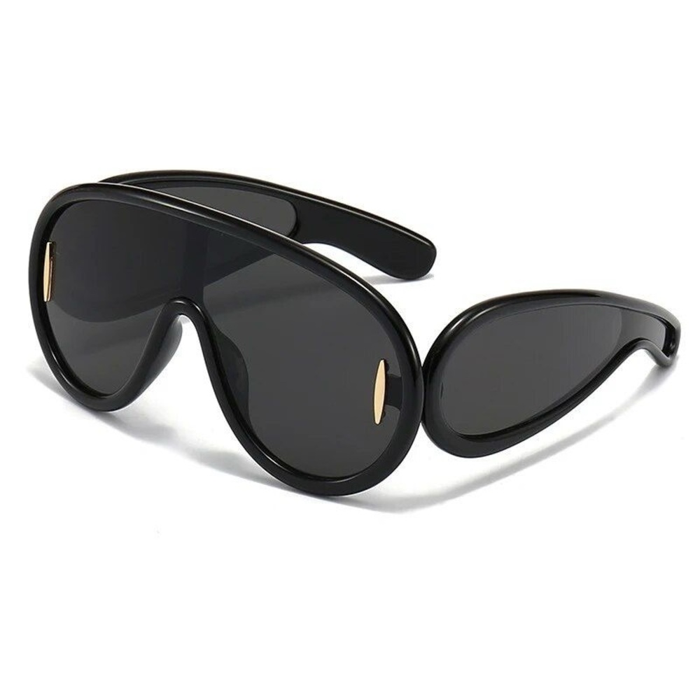 Black Oversized Aviator Sunglasses | Modern Acetate Shades | Statement Eyewear